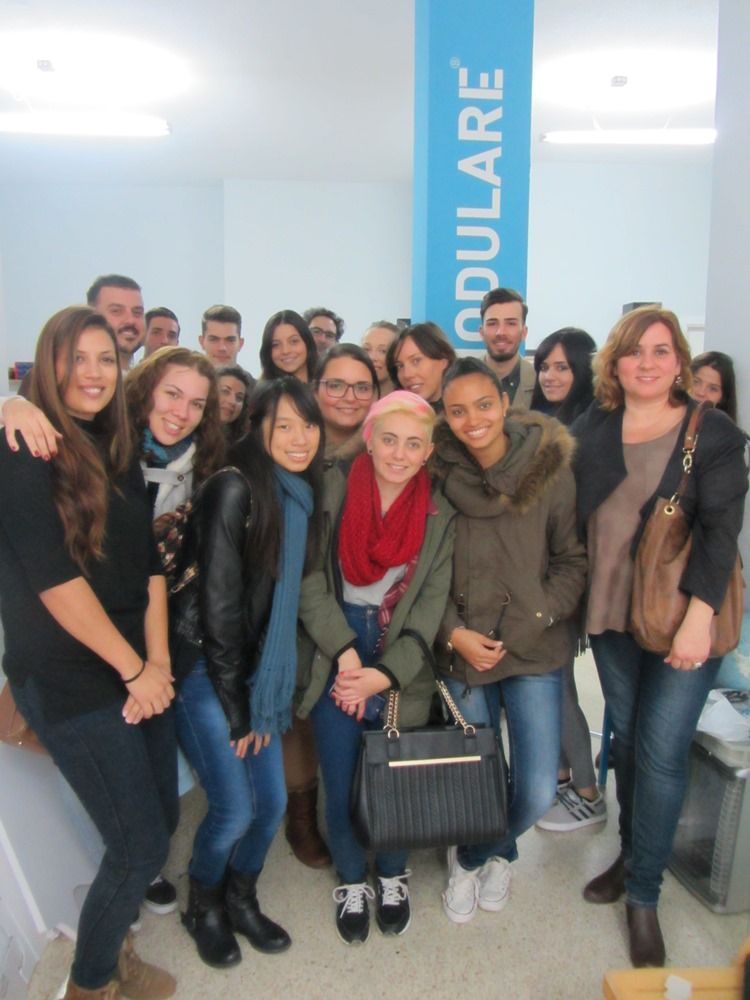 La Escuela de Arte Fernando Estévez visita nuestro taller, Modulare maquetas 2